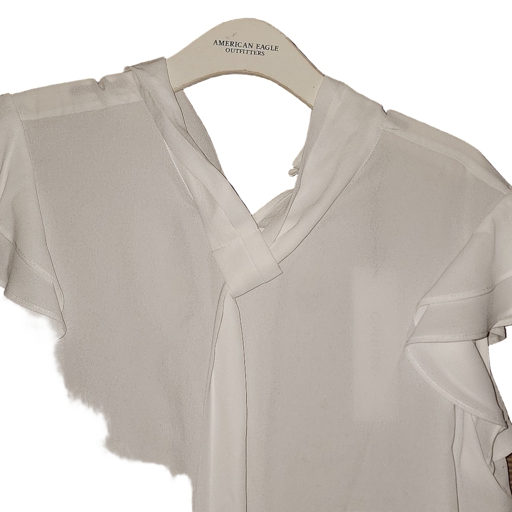 NWT Calvin Klein White Blouses - Picture 4 of 8